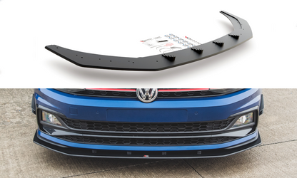 Racing-Durability-Front-Splitter-Volkswagen-Polo-GTi-MK6-Bla