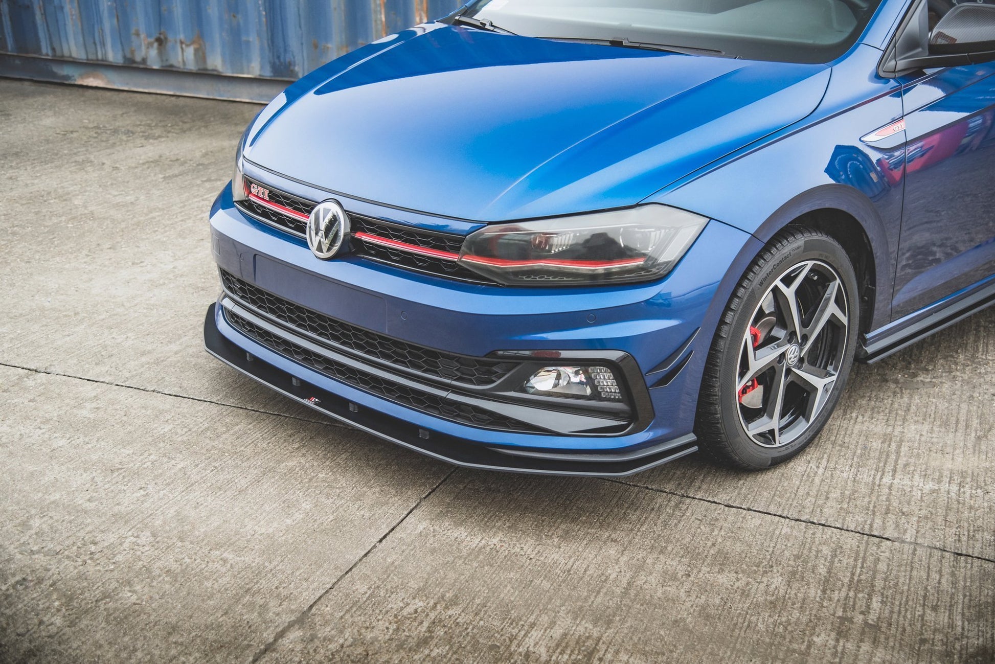 Racing-Durability-Front-Splitter-Volkswagen-Polo-GTi-MK6-Bla