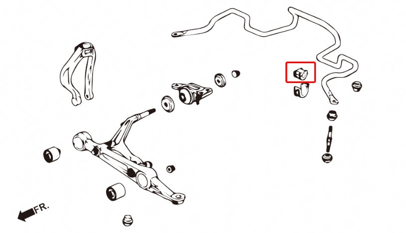 Hardrace-Front-Stabilizer-Bushing-Part-Nr-6326