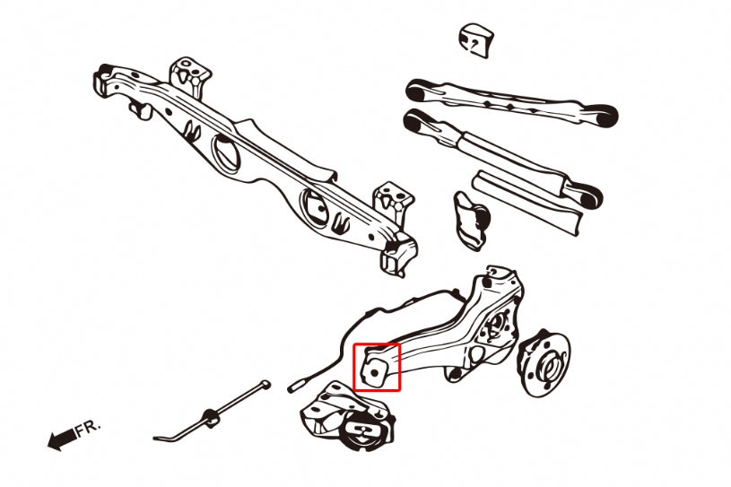 Hardrace-Rear-Trailing-Arm-Bushing-Part-Nr-6667-S