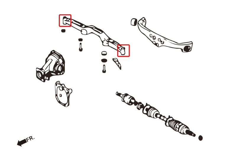 Hardrace-Rear-Diff-Support-Member-Bush-Part-Nr-6661