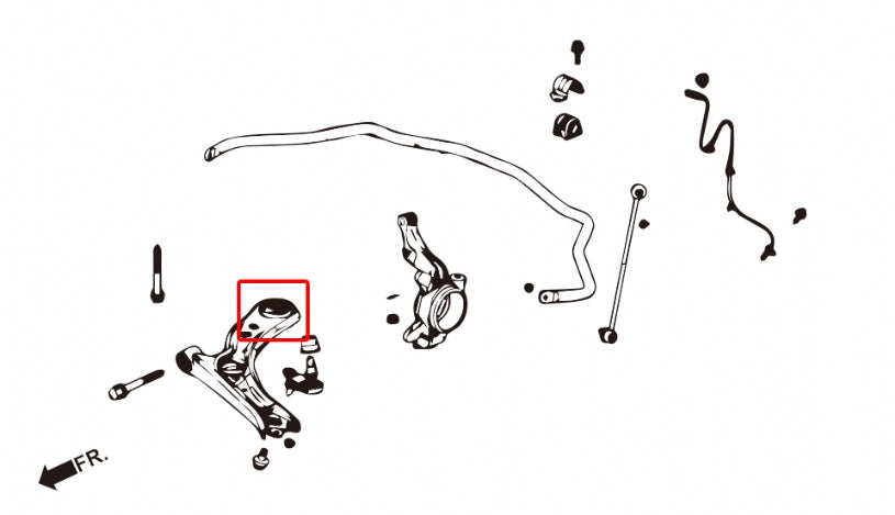 Hardrace-Front-Lower-Arm-Rear-Bushing-Part-Nr-Q0521