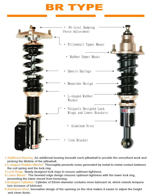 BMW-E60-03-10-(AWD)-BC-Racing-Coilover-Kit-[BR-RS]