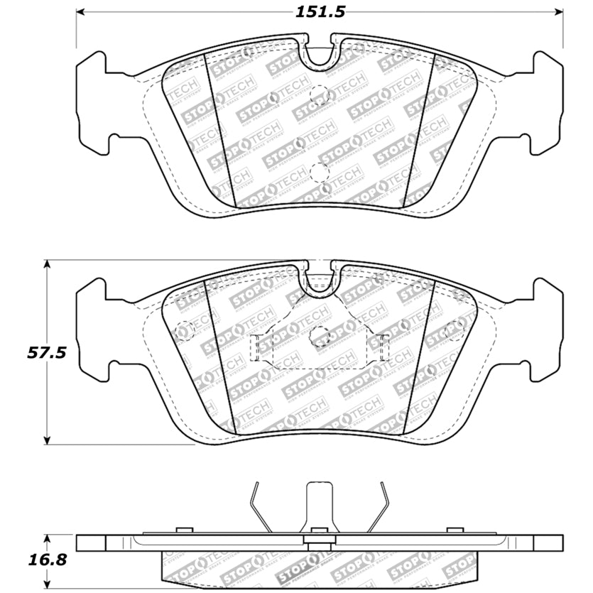 30905580-Stoptech-Sport-Brake-Pads-with-Shims-&-Hardware