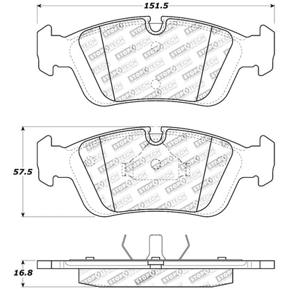 30905580-Stoptech-Sport-Brake-Pads-with-Shims-&-Hardware