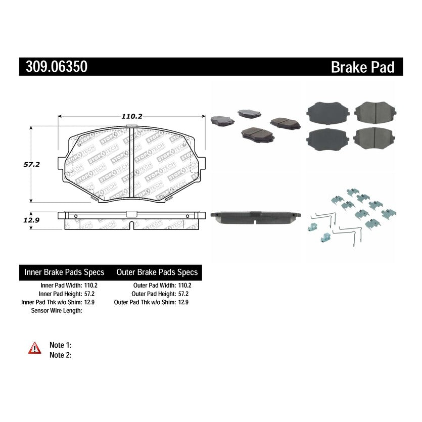 30906350-Stoptech-Sport-Brake-Pads-with-Shims-&-Hardware