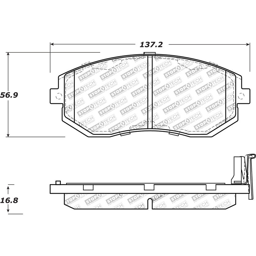 30915390-Stoptech-Sport-Brake-Pads-with-Shims-&-Hardware