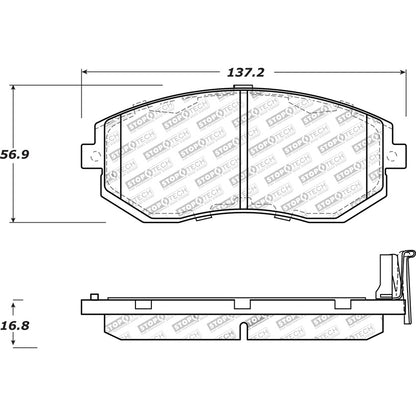 30915390-Stoptech-Sport-Brake-Pads-with-Shims-&-Hardware